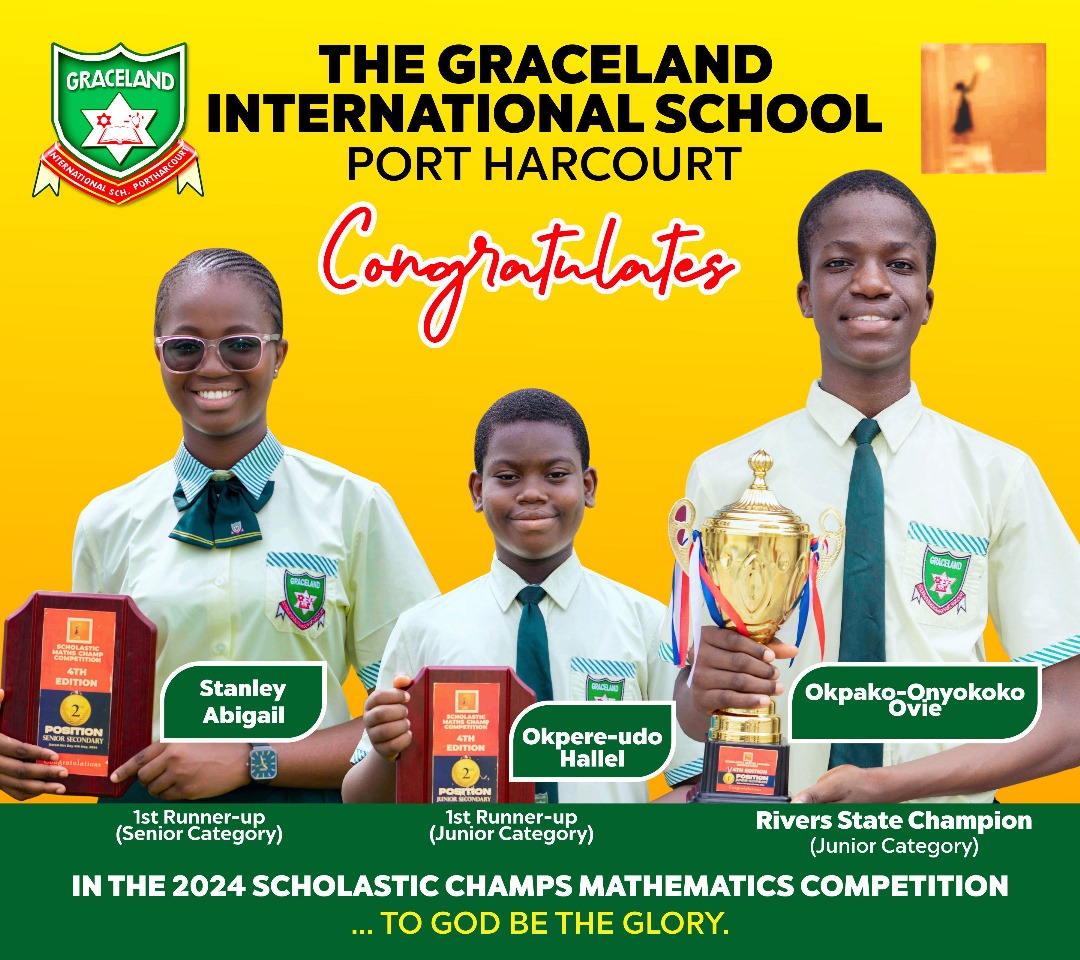 Congratulations Stanley Abigail - 1st Runner-up, Senior Category, Okpere-udo Hallel - 1st Runner-up, Junior Category, Okpako -Onyokoko Ovie - Rivers State Champion, Junior Category!